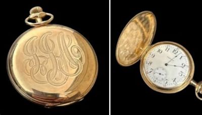 Gold pocket watch found on body of Titanic's richest passenger sells for record $1.46 million