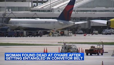 Woman who died at O'Hare baggage area after getting entangled in conveyer belt ID'd