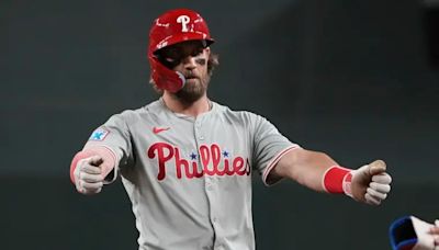 Bryce Harper and J.T. Realmuto spark Phillies to series-opening win against Diamondbacks