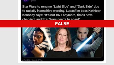 Fact Check: IGN post on Star Wars changing racially insensitive wording is fake