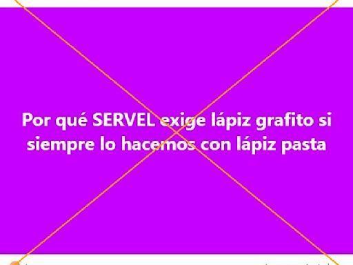 No siempre se ha utilizado el bolígrafo para votar en Chile; por ley corresponde el lápiz grafito