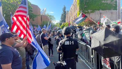 Pro-Israel counter-protest at University of Washington campus remains peaceful