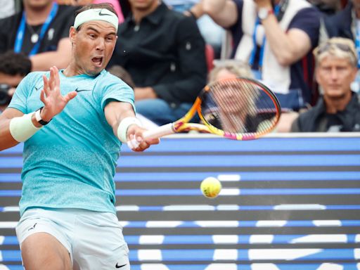 Rafael Nadal sees off Bjorn Borg’s son Leo on return to action in Bastad