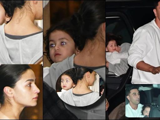 Ranbir Kapoor holds Raha in arms, Alia protects daughter from camera flashlights amid Anant- Radhika's pre-wedding Europe cruise