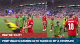 Steward clatters Portugal's Ramos! - Latest From ITV Sport