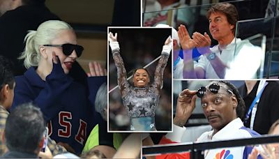 Tom Cruise, Snoop Dogg, Lady Gaga marvel at Olympic women's gymnastics competition