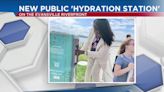 City’s first public ‘hydration station’ placed in downtown Evansville