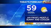 Cool but sunny today with a frost tonight; much warmer by Sunday!