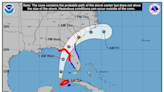 Tropical storm Idalia strengthened to a Category 1 hurricane on Tuesday