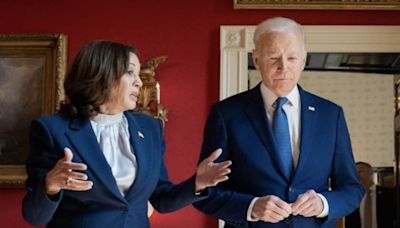 Kamala Harris exalta Biden em primeiro discurso após desistência: “somos profundamente gratos”