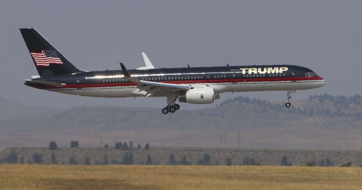 Trump plane heading to Montana rally was diverted but landed safely, airport staff says