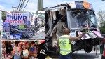 Trump superfan’s MAGA-themed RV, decked out with ex-president’s posters, is wrecked in NYC crash