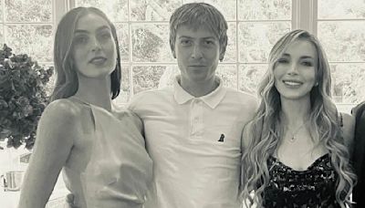 Lindsay Lohan, 38, with her sister Aliana, 30 and brother Cody, 28