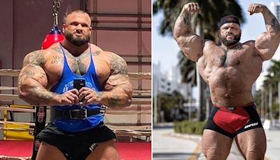 World's 'most monstrous body builder' dies aged 36 after heart attack