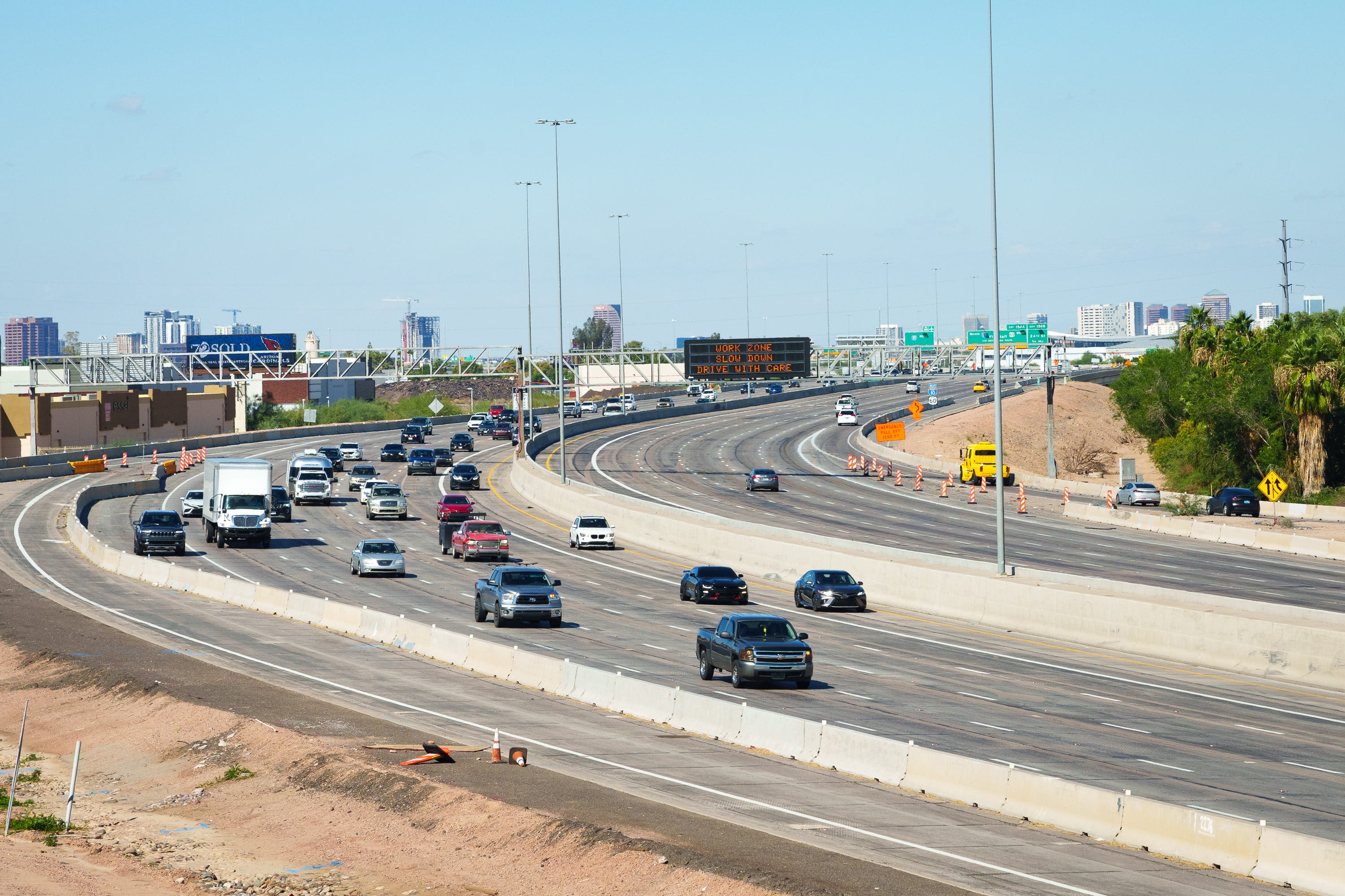 Metro Phoenix drivers can expect weekend highway closures on I-10, Loop 101, and more