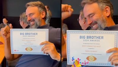 Tadeu Schmidt mostra conquista em encontro sobre Big Brother: "Fui eleito"