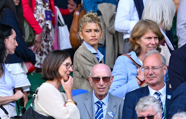 Zendaya Was Blonde, Preppy, and Stressed at Wimbledon