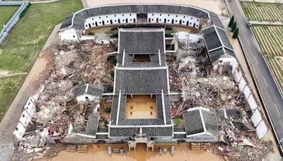 福建「客家第一宗祠」 —李氏大宗祠 因暴雨坍塌