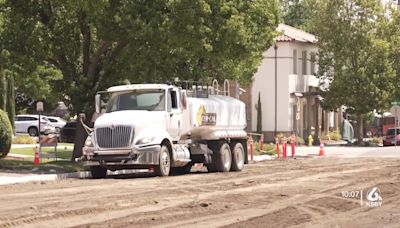17th Street in Paso Robles undergoing maintenance