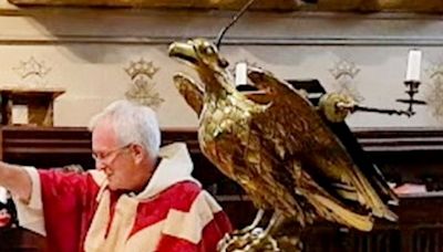 Arrest as stolen brass eagle returned to church after being recovered from Black Country scrap metal dealer