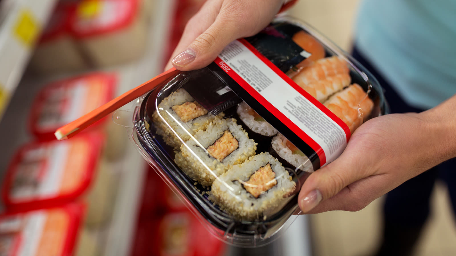 The Safety Reason You Shouldn't Save Store-Bought Sushi For Later