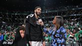 Watch Celtics star Jayson Tatum share sweet moment with 6-year-old son after NBA Finals Game 1 win