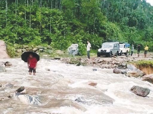 Monsoon takes toll on Shillong roads - The Shillong Times