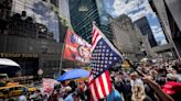 Upside-down American flag reappears as a right-wing protest symbol after Trump’s guilty verdict