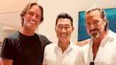 Josh Holloway, Daniel Dae Kim, and Henry Ian Cusick enjoy Lost reunion