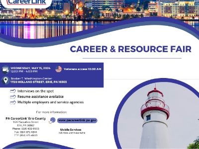 PA CareerLink Erie County to Host Career & Resource Fair at Booker T. Washington Center