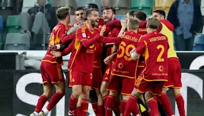 La Roma se impone ante el Udinese y mantiene viva la lucha por la Champions