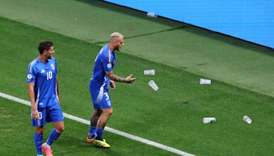 'This cannot continue' Wild celebrations during Croatia vs Italy see cups fly as BBC team get SOAKED in beer