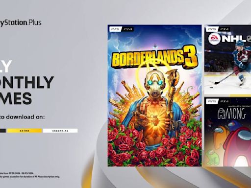 PS Plus free games for July 2024: Borderlands 3, NHL 24, and Among Us | 91mobiles.com