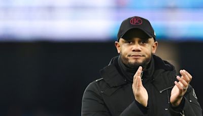 Burnley boss Kompany won't revel in Man Utd decline