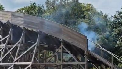 Alton Towers shuts popular rollercoaster as smoke billows from ride