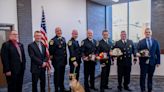 Cambridge Fire Department swears in new firefighter and hands out promotions