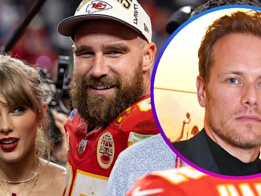 Sam Heughan Jokes He'll Make Taylor Swift Forget About Travis Kelce