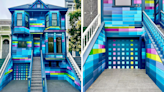 San Francisco "Painted Lady" gets pixelated makeover