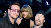 U2 begrüßen US-Superstar Taylor Swift mit Blumen in Dublin