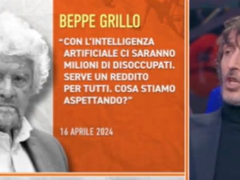 Dritto e rovescio, Cruciani stronca il reddito universale: "Che ruolo ha Grillo?"