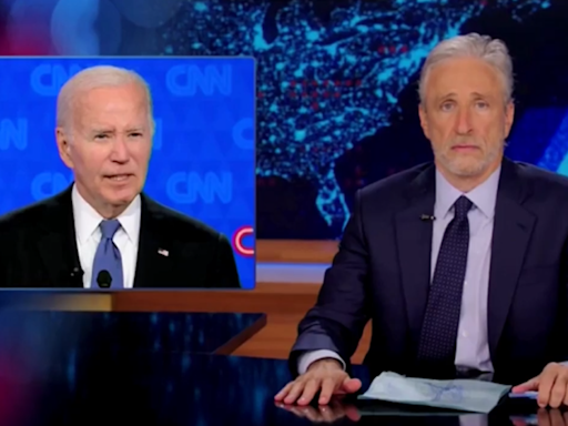 Jon Stewart calls out Democrats’ ‘bulls---’ excuses for Biden’s ‘shocking display of cognitive difficulty’