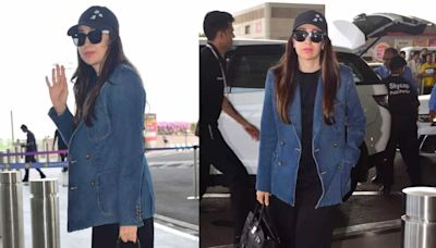 Karisma Kapoor's latest airport look proves that 90s stars have the sharpest fashion sense - Times of India