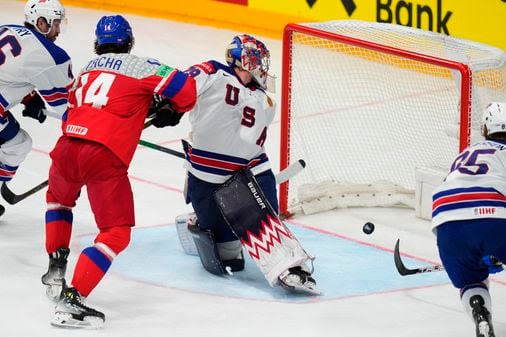 Pavel Zacha’s goal for host Czechia ousts United States men at hockey world championships - The Boston Globe