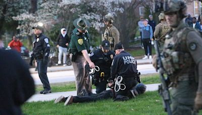 Police at UNH arrest pro-Palestine protesters setting up encampment