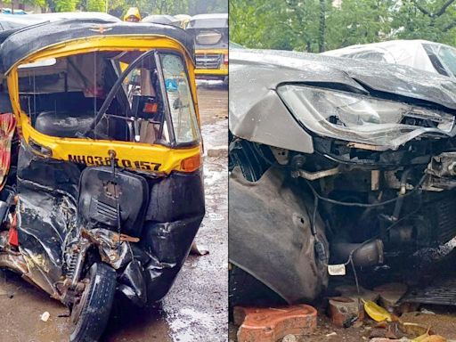 Techie held for crashing Audi into two autos