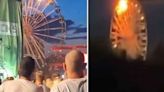 Ferris wheel terror as carts burst into flames with horrified riders on board