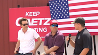 Matt Gaetz and Kyle Rittenhouse advocate for gun rights at Florida rally