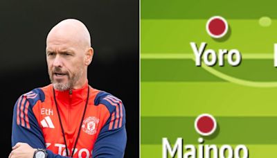 What Manchester United's starting XI might look like for opening fixture of 2024/25 season
