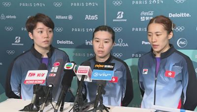 巴黎奧運乒乓球女團 港隊不敵瑞典 十六強止步