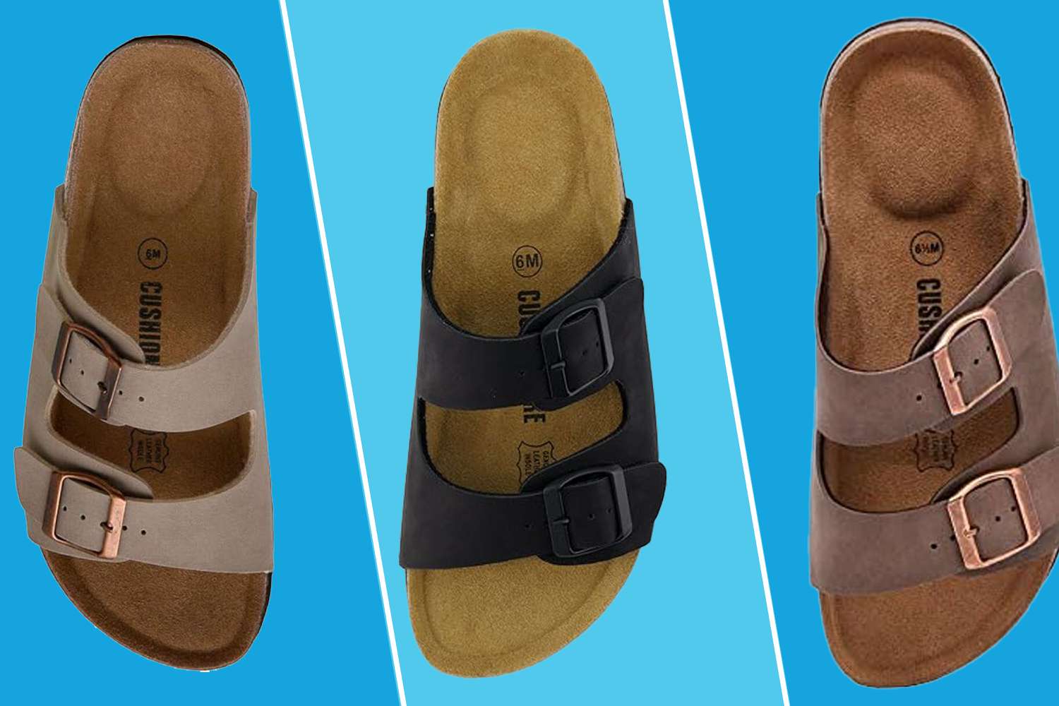 These Double-Buckle Slides Look Just Like a Popular Celeb-Worn Sandal, and They’re Just $30 Right Now
